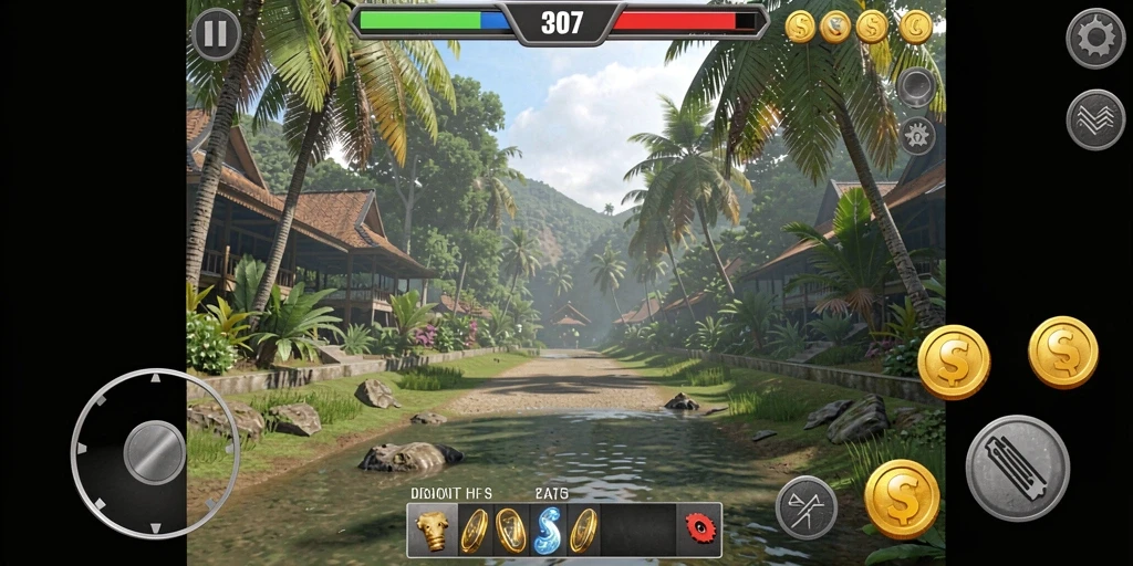 Screenshot menampilkan antarmuka pengguna yang sederhana.