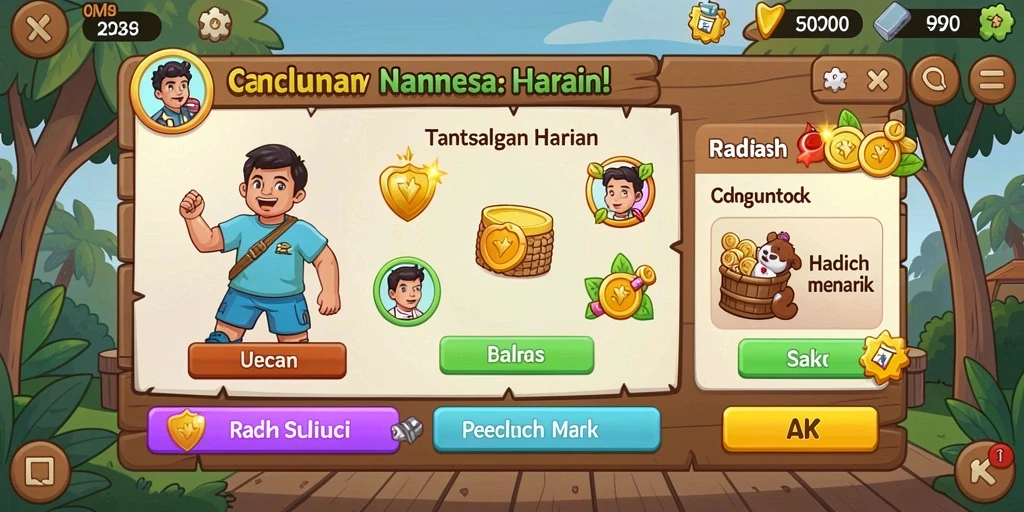 Tampilan awal aplikasi GANAS33 yang menarik.