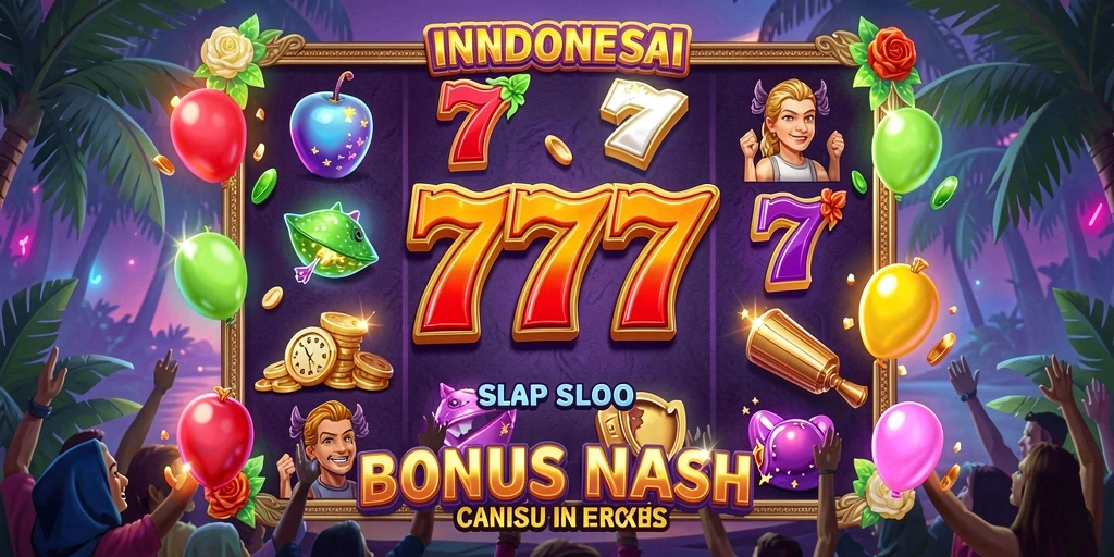 Tampilan awal aplikasi MINISLOT yang menarik.